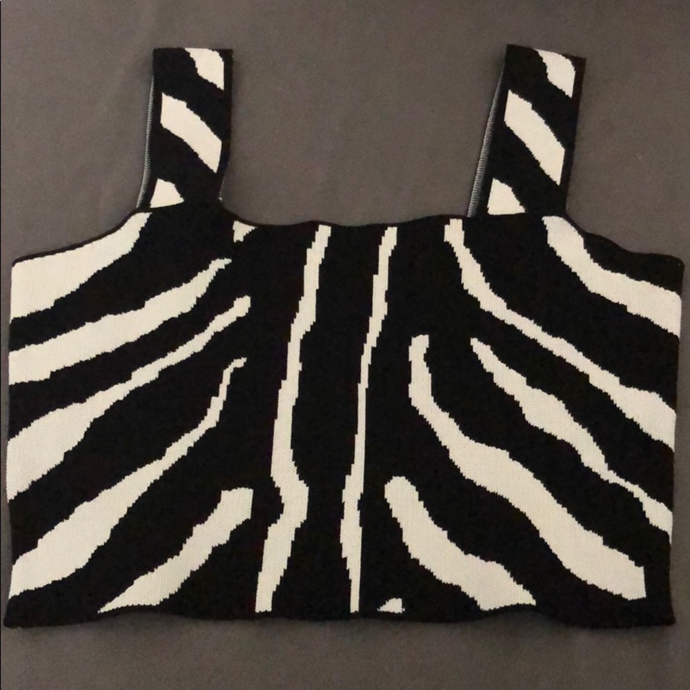 Zebra print crop top!